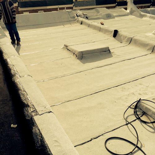 12 year rubber flat roof