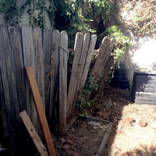 Fence Replacement Before