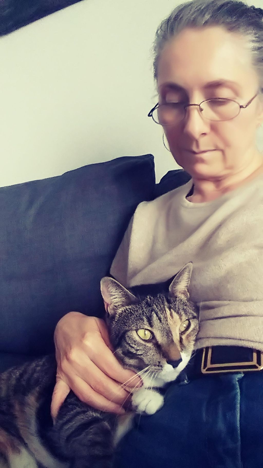 Cuddles with lovely Sasha