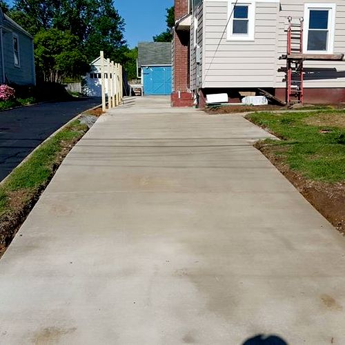 concrete driveway