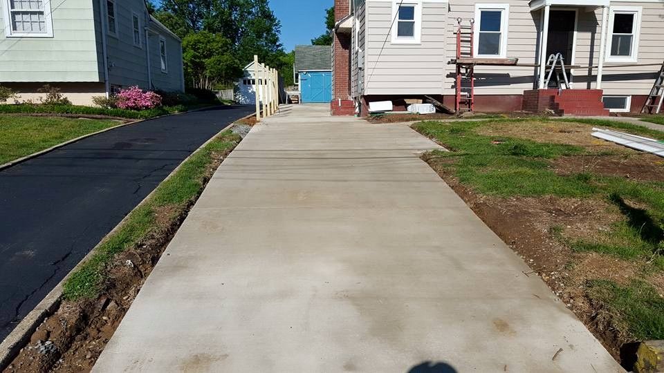 concrete driveway