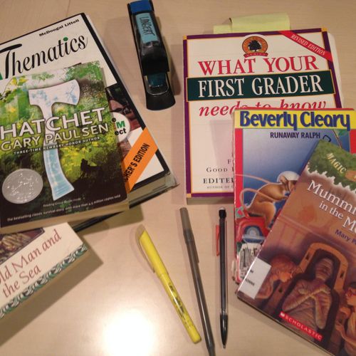 I have leveled books or can work with students' fa