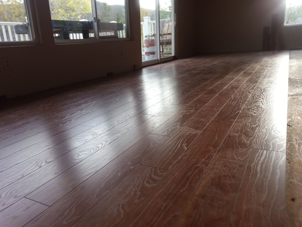 installed 1500 sq ft of laminate flooring. Leveled