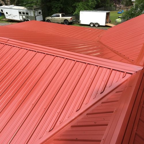 New metal roof,Guilford Lake