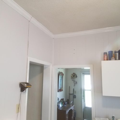 painted walls and trim