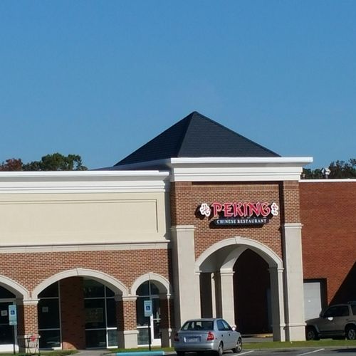 Roof and metal work done on shopping center
