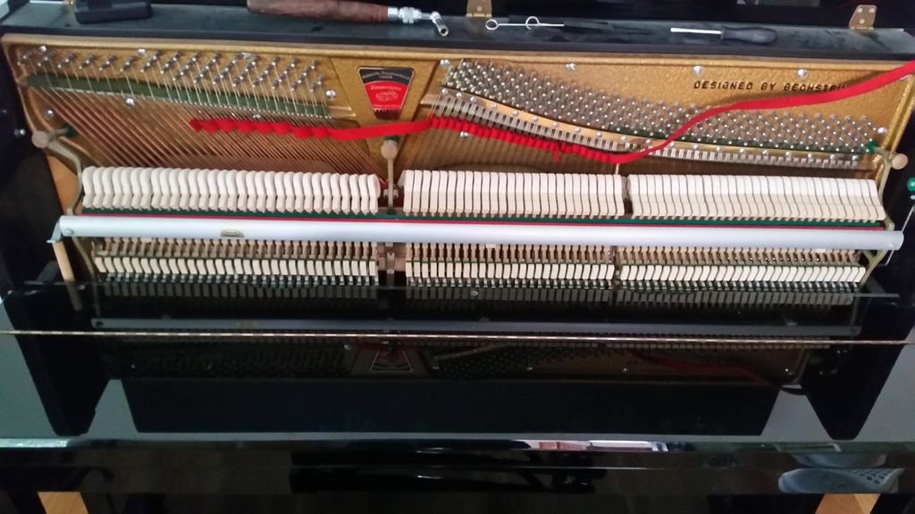 Bechstein upright for a regular client. Amazing in