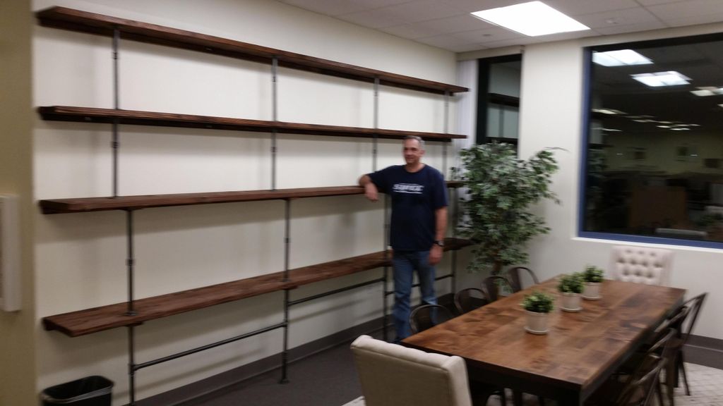 Shelving unit I designed and built for a customer.