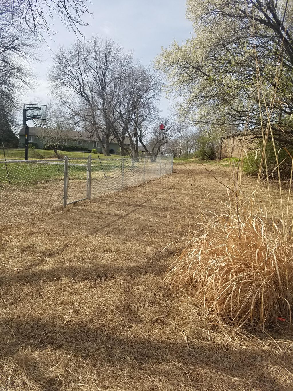 Completed sanitary sewer replacement showing site 
