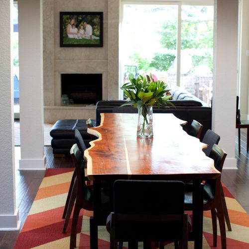 For this client's dining room, we added a gigantic