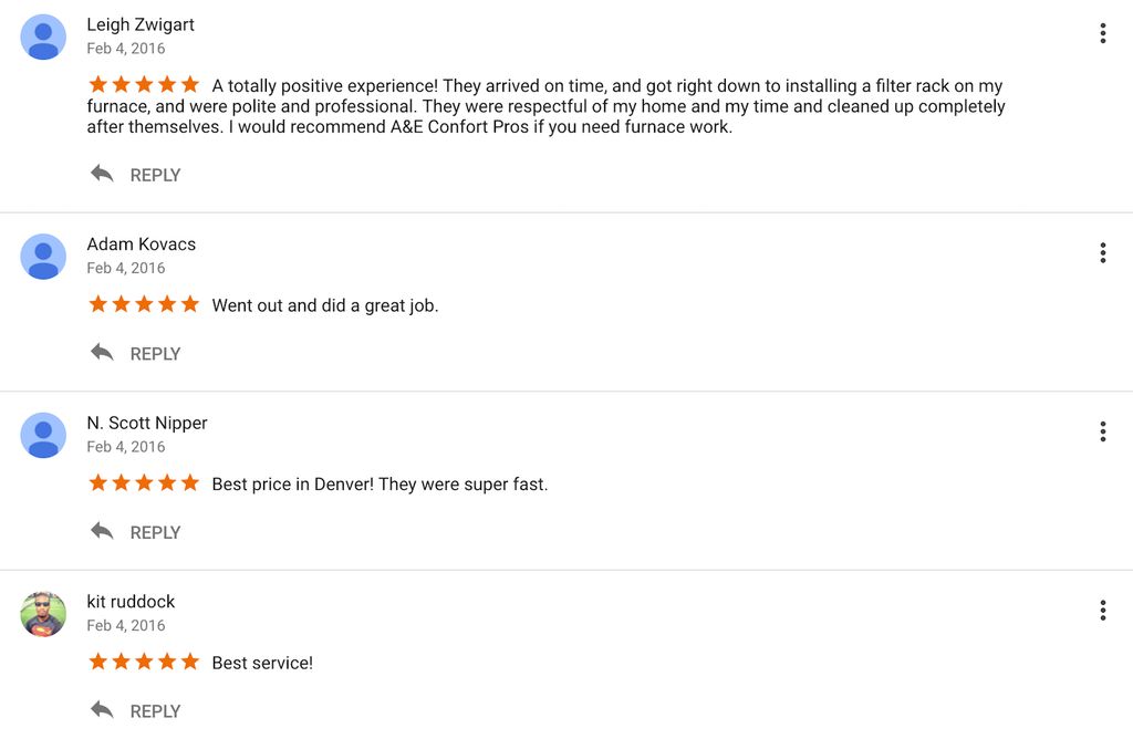 Our Google Reviews. We are a 5 Star Company!