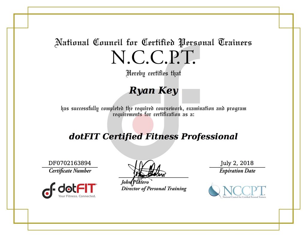 Certified Fitness Professional