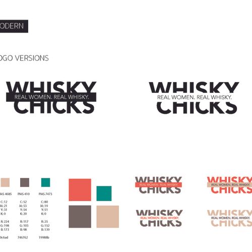 Whisky Chick logo design