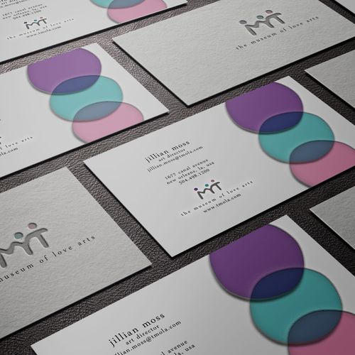 the business cards for our client with the beautif