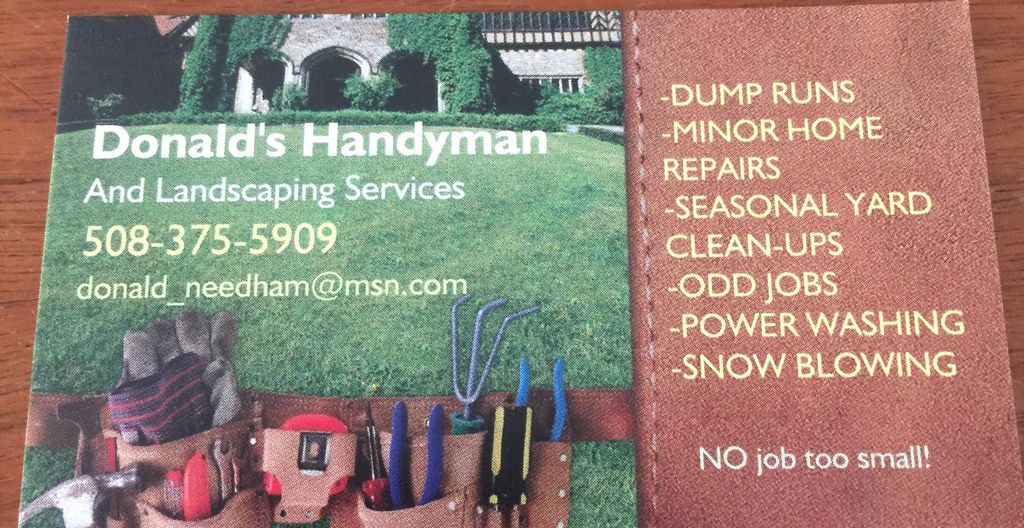Donald's handyman and landscaping service