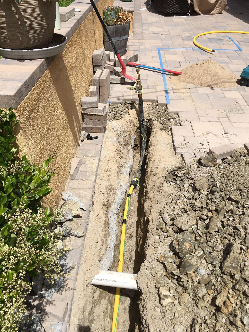 I moved underground gas to new location