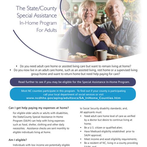 NC DHHS / Division of Aging and Adult Services (DA