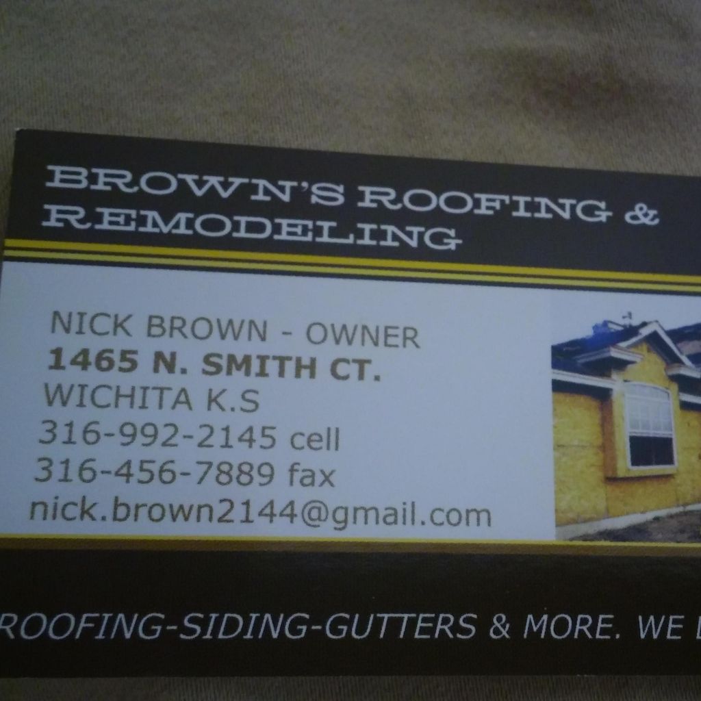 Brown's Roofing & Remodeling