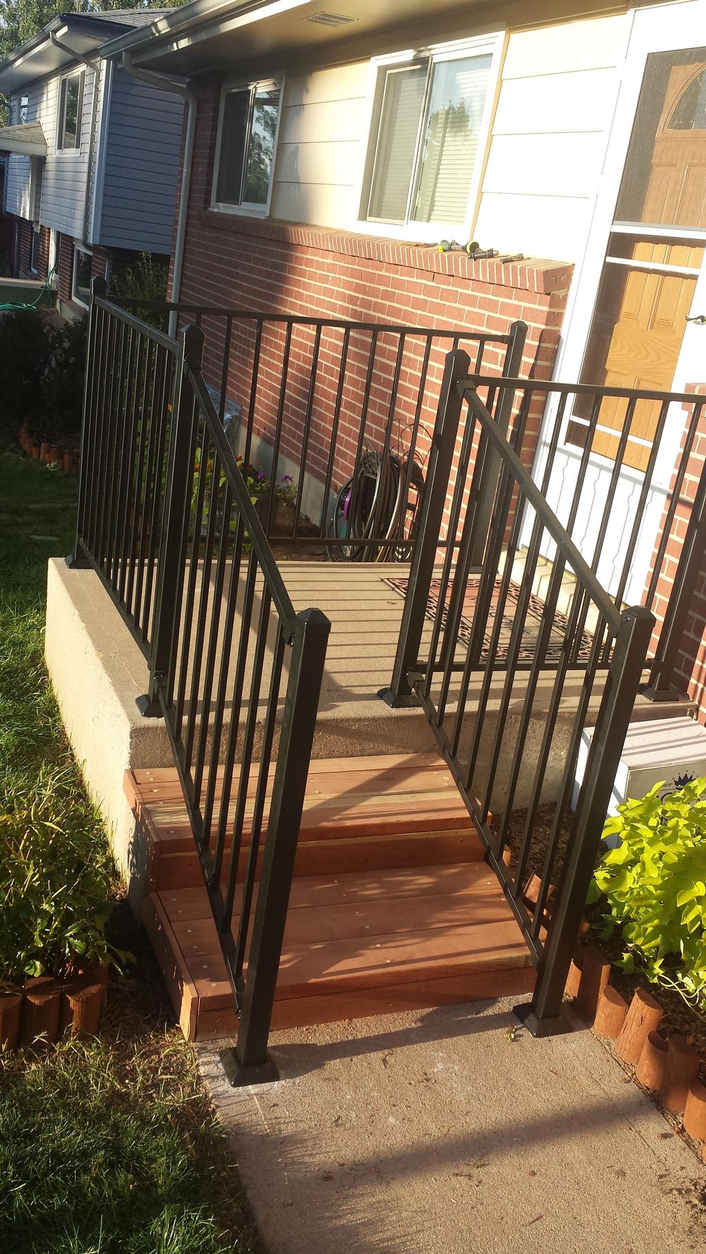Porch addition and custom handrailing