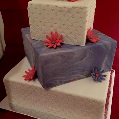 Marbelized Wedding Cake.