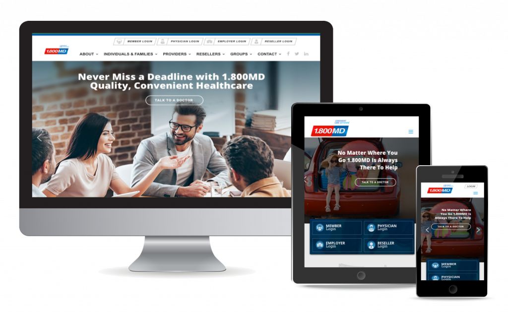 Custom Web Application: 1800MD