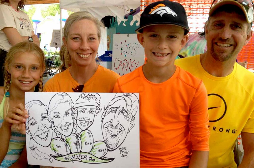 Caricature drawings are a super-fun addition to an