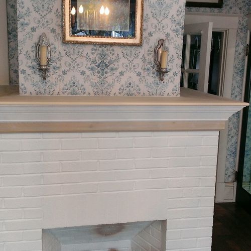 Custom mantle for a 100+ yr old home.