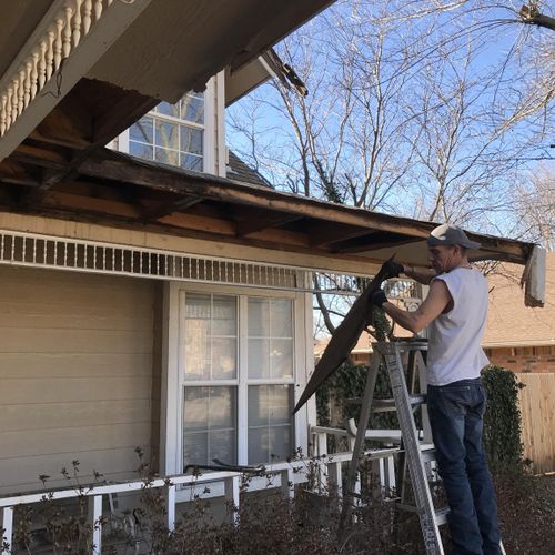 Replacing soffit and fascia 