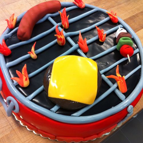 Grill Grooms Cake
