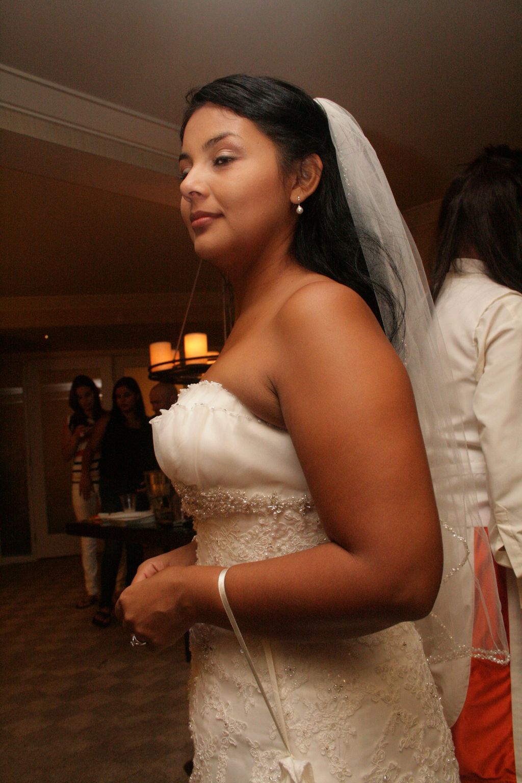 The Bride glowing after the wedding 