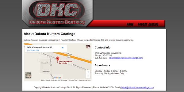 Custom web design and logo.