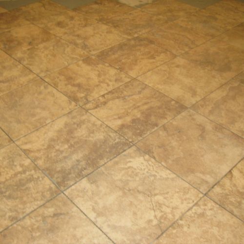 tile floor istalation