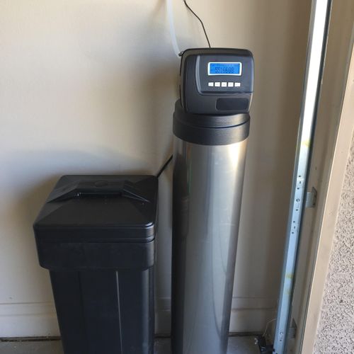Our Clack WS1 Water Softener after installation.