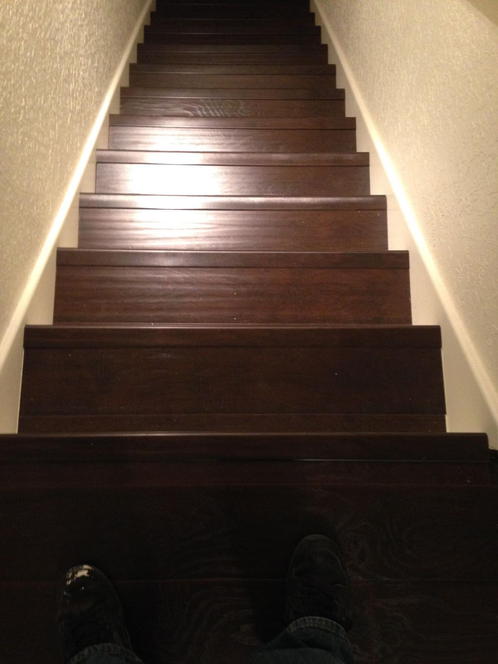 Carpet removed and wood installed