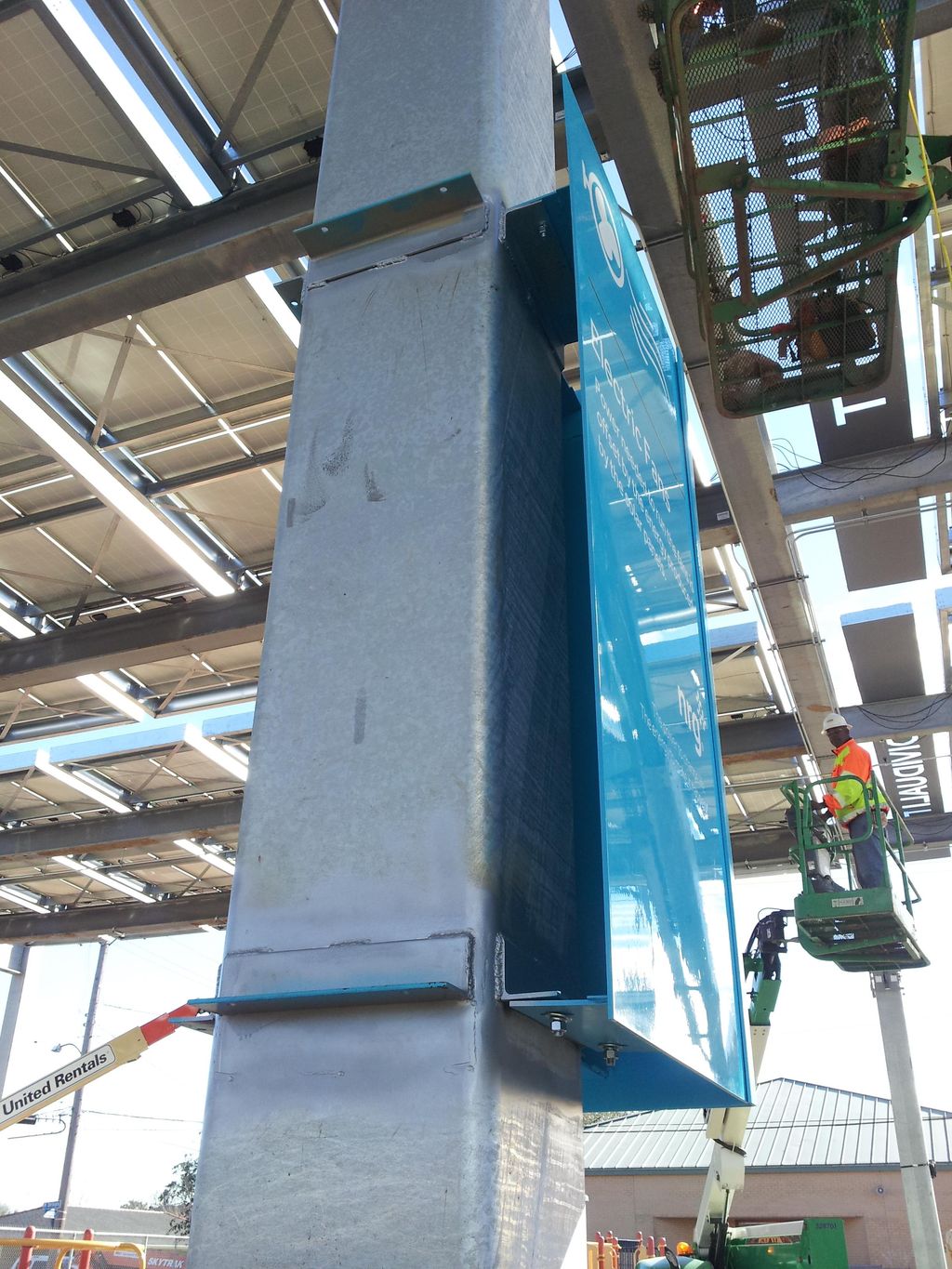 fabricate . plates , install signs