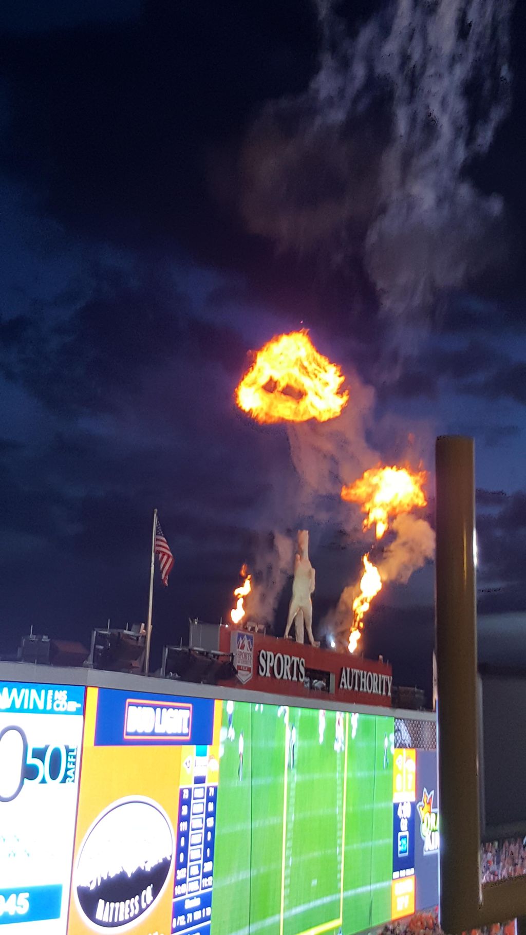 Bartending the Bronco game!
