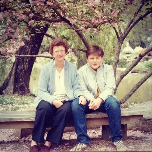 My grandmother and I.  1983. 