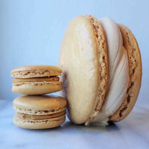 Hands down our best selling macaron Salted Caramel