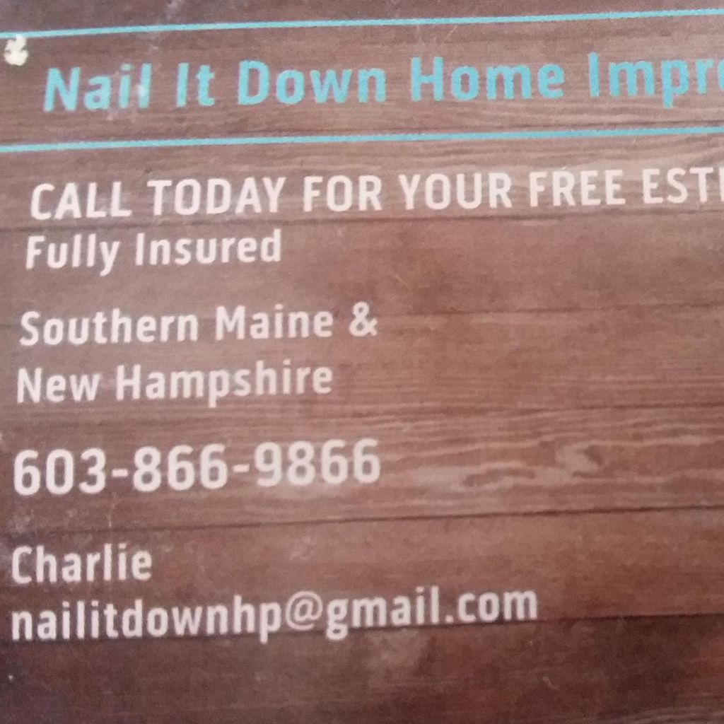 Nail It Down Home Improvement
