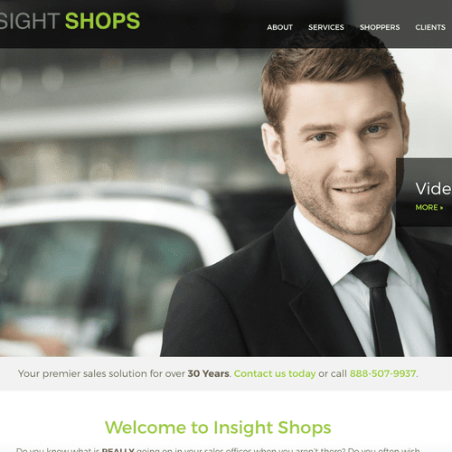 Here is a custom-built website for Insight Shops. 