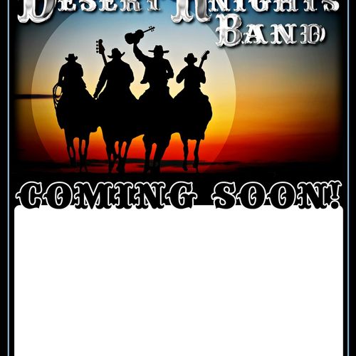SAMPLE > Desert Knights Band 8.5" x 11" flyer desi