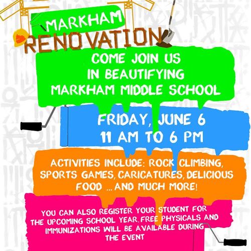 Markham Middle School Renovation_Community Flier/I