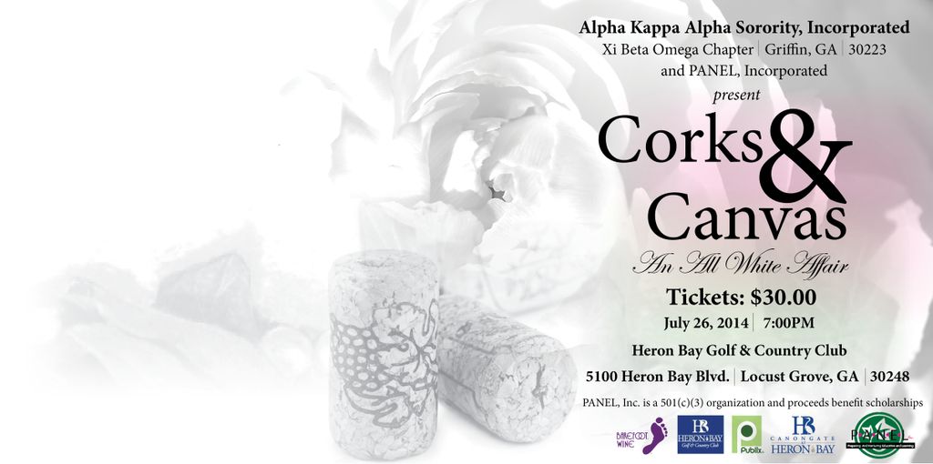 Flyer  Ticket  Banner design for sorority event.