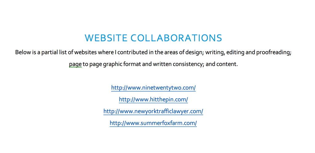 Please visit the sites!