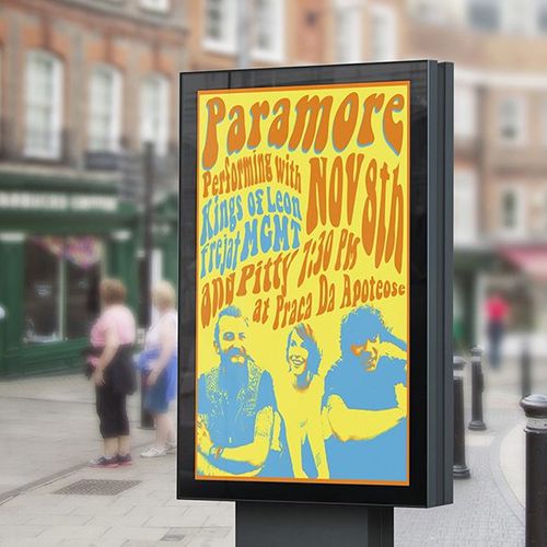 Paramore Art Nouveau poster
