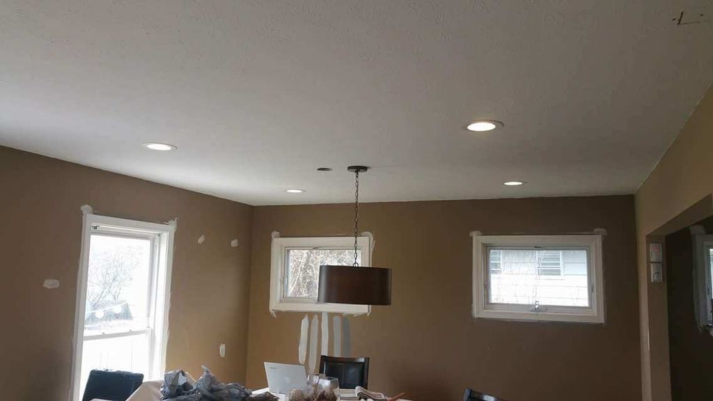 Lighting upgrades
4-6'' LED can lights, moved dini