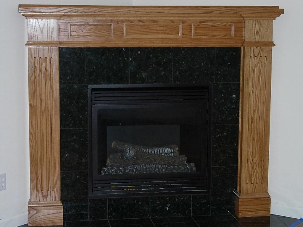 Merrill addition custom built mantle for gas firep