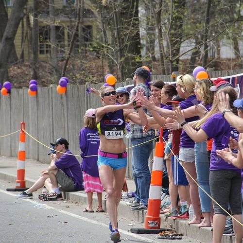 4th Boston Marathon (running for the Alzheimer's A