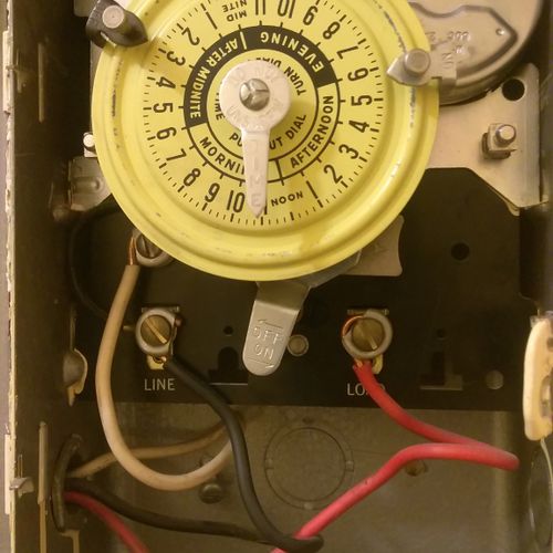 Lightning and a/C control timer
