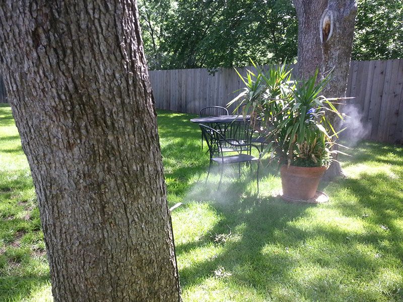 Mosquito Control misting system installation.